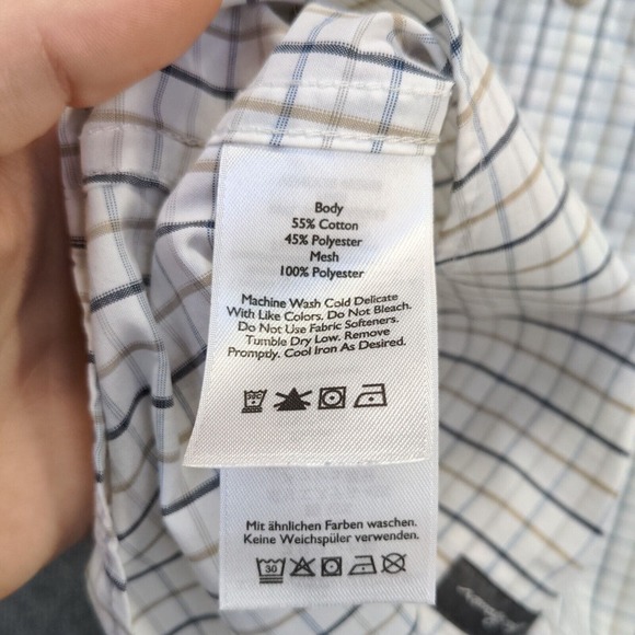 Eddie Bauer Men's Button-Down Shirt Men's Multi Medium Long Sleeve Check - Picture 9 of 12